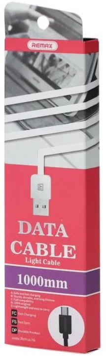 Кабель Remax Light USB-A - Type-C 12w 2.4a 1м cable White (RC-006a) - фото 3