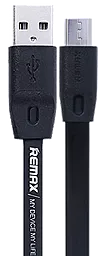 Кабель Remax Full Speed USB-A - micro USB 12w 2.4a 2м cable Black (RC-001m) - фото Кабель Remax Full Speed USB-A - micro USB 12w 2.4a 2м cable Black (RC-001m)