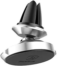 Автодержатель магнитный Baseus Small Ears Series Magnetic Car Air Vent Mount Silver (SUER-A0S) - миниатюра 3