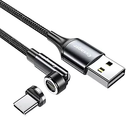 Кабель Essager Victron Rotate Magnetic USB-A - Type-C 18w 3a 1м cable Black (EXCCXT-WC0G)