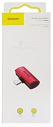 Аудио-переходник Baseus L46 Lightning Sound&Charge Adapter Red (CAL46-91) - миниатюра 6