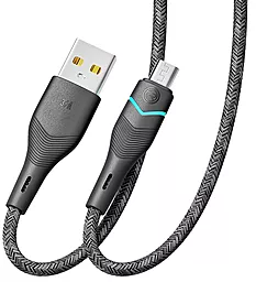 Кабель Ridea RC-RL15 RGB Light USB-A - micro USB 15w 3a 1.2м cable Black - фото Кабель Ridea RC-RL15 RGB Light USB-A - micro USB 15w 3a 1.2м cable Black
