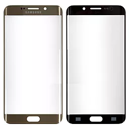 Корпусное стекло дисплея Samsung Galaxy S6 Edge Plus G928 Gold
