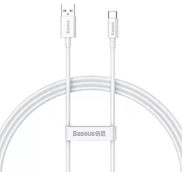 Кабель Baseus Superior Series Fast Charging USB-A - Type-C 100w 6a 1.5м cable White (P10320102214-02)