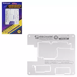 BGA трафарет (для реболлинга) Mechanic iTin 26 для Apple iPhone XS / XS Max motherboard - фото BGA трафарет (для реболлинга) Mechanic iTin 26 для Apple iPhone XS / XS Max motherboard