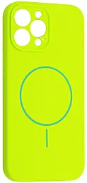 {"ru": "Чехол", "uk": "Чохол"} Silicone Case Full Camera Fine Ring MagSafe для Apple iPhone 15 Pro Max  Party Green