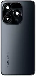 Задняя крышка корпуса Tecno Spark 10C со стеклом камеры, Original Black - фото Задняя крышка корпуса Tecno Spark 10C со стеклом камеры, Original Black