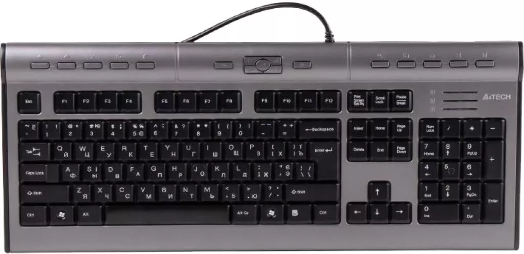 Клавиатура A4Tech KL-7MUU-R Silver/Grey - фото 1