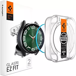 Защитное стекло Spigen для Galaxy Watch 6 Classic (47mm) - EZ FiT GLAS.tR (2шт), Clear (AGL07066)
