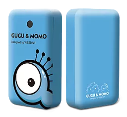 Повербанк Wesdar Wesdar M12 GUGU&MOMO Li-ion 7500 Blue - фото Повербанк Wesdar Wesdar M12 GUGU&MOMO Li-ion 7500 Blue