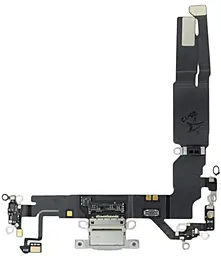 Нижний шлейф Apple iPhone 17 c разъемом зарядки, с микрофоном, Original - снят с телефона White - фото Нижний шлейф Apple iPhone 17 c разъемом зарядки, с микрофоном, Original - снят с телефона White