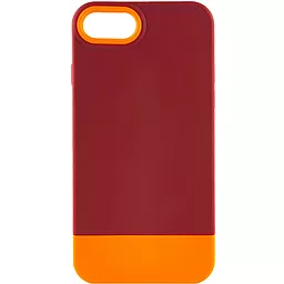 Чехол Epik TPU+PC Bichromatic для Apple iPhone 7, iPhone 8, iPhone SE (2020) (4.7") Brown burgundy / Orange