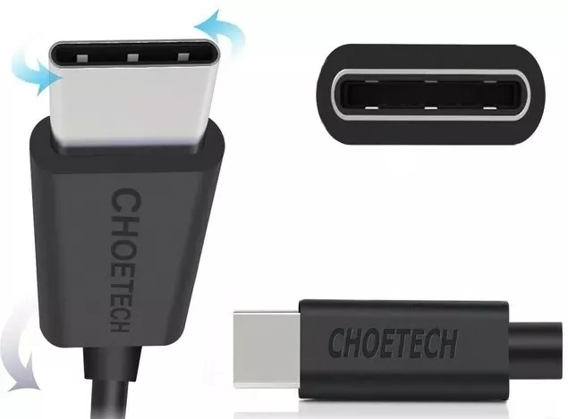 Кабель Choetech USB-A - Type-C 12w 2.4a 3м cable Black (AC0004) - фото 4