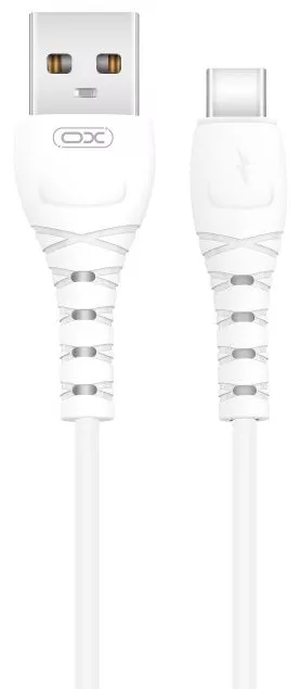 Кабель XO NB-Q165 USB-A - Type-C 15w 3a 1м cable White - фото 1