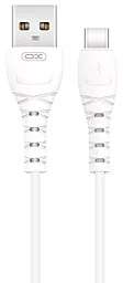 Кабель XO NB-Q165 USB-A - Type-C 15w 3a 1м cable White - фото Кабель XO NB-Q165 USB-A - Type-C 15w 3a 1м cable White