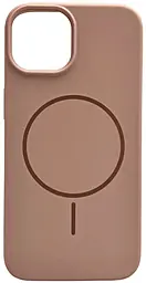 Чохол Silicone Case Full Fine Ring MagSafe для Apple iPhone 13 Pink Sand - фото Чохол Silicone Case Full Fine Ring MagSafe для Apple iPhone 13 Pink Sand