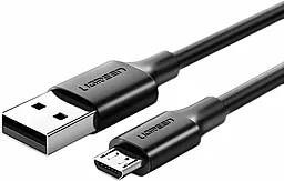 USB Кабель Ugreen US289 Nickel Plating 0.25M micro USB Cable Black