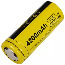 Аккумулятор Li-Ion IMR 26650 Nitecore 3.7V (4200mAh) - фото Аккумулятор Li-Ion IMR 26650 Nitecore 3.7V (4200mAh)
