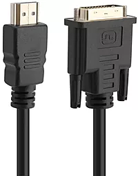 Відеокабель HDMI - DVI 1.8м Black PowerPlant - фото Відеокабель HDMI - DVI 1.8м Black PowerPlant