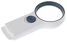 Лупа ручная Magnifier MG82017L 65мм/4х с LED-подсветкой - миниатюра 2