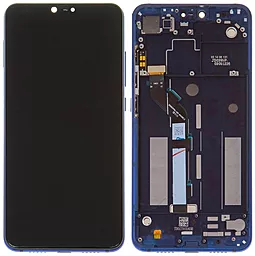 Дисплей Xiaomi Mi 8 Lite, Mi 8X, Mi 8 Youth с тачскрином и рамкой, оригинал, Blue