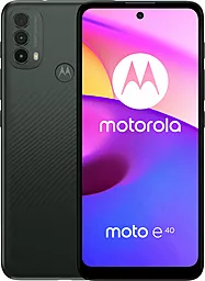 Смартфон Motorola Moto E40 4/64GB Dual Sim Carbon Gray (PAVK0005UA) - фото Смартфон Motorola Moto E40 4/64GB Dual Sim Carbon Gray (PAVK0005UA)