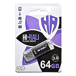 Флешка Hi-Rali Rocket 64GB USB 3.0 (HI-64GB3VCBK) Black