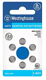 Батарейки Westinghouse ZA675 6шт 1.4 V