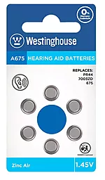 Батарейки Westinghouse ZA675 6шт - фото Батарейки Westinghouse ZA675 6шт