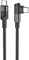 Кабель Hoco U108 100w USB Type-C - Type-C 100w 5a 2м PD cable Black - фото Кабель Hoco U108 100w USB Type-C - Type-C 100w 5a 2м PD cable Black