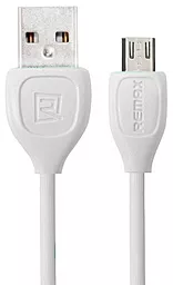 Кабель Remax Lesu USB-A - micro USB 12w 2.4a 1м cable White (RC-050m) - фото Кабель Remax Lesu USB-A - micro USB 12w 2.4a 1м cable White (RC-050m)