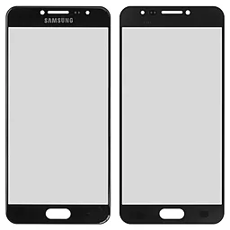 Корпусное стекло дисплея Samsung Galaxy C5 C5000 Black - фото Корпусное стекло дисплея Samsung Galaxy C5 C5000 Black
