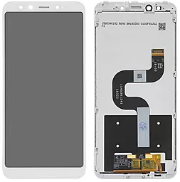 Дисплей Xiaomi Mi A2, Mi6X с тачскрином и рамкой, White