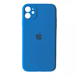 Чехол Silicone Case Full Camera for Apple iPhone 11 New Lake Blue