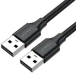 Кабель (шлейф) Ugreen US102 USB2.0 AM/AM 1м чёрный (10309) - фото Кабель (шлейф) Ugreen US102 USB2.0 AM/AM 1м чёрный (10309)