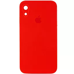 Чехол Silicone Case Full Camera Square для Apple iPhone XR  Red