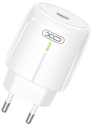 Мережевий зарядний пристрій XO L113 single 20W 3A PD/QC3.0 USB-C White