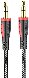 Аудио кабель Borofone BL14 AUX mini Jack 3.5mm M/M Cable 1 м black - фото Аудио кабель Borofone BL14 AUX mini Jack 3.5mm M/M Cable 1 м black