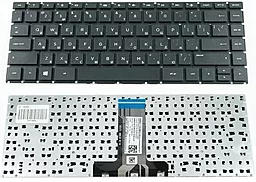 Клавіатура для ноутбуку HP 240 G6, 245 G6 без рамки Black