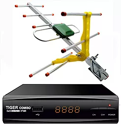 Комплект цифрового ТВ Tiger Combo + антенна Eurosky ES-003