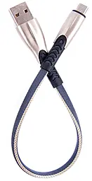 Кабель Dengos USB-A - micro USB 10w 0.25м cable Grey (PLS-M-SHRT-PLSK-GREY)