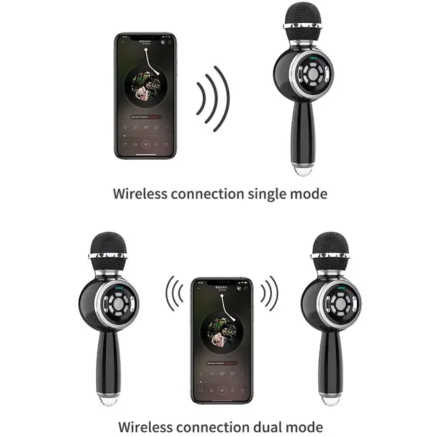 Микрофон-Колонка Epik DS810 Black - фото 2