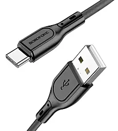 Кабель Borofone BX66 USB-A - Type-C 25w 5a 1м cable Black - фото Кабель Borofone BX66 USB-A - Type-C 25w 5a 1м cable Black