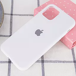 Чохол Silicone Case Full для Apple iPhone 11 Pro Max White - мініатюра 2