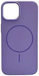 Чехол Silicone Case Full Fine Ring MagSafe для Apple iPhone 15 Elegant Purple - фото Чехол Silicone Case Full Fine Ring MagSafe для Apple iPhone 15 Elegant Purple