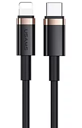 Сетевое зарядное устройство Usams T46 UD Series USB-A/USB-C PD&QC3.0 33W 3A with Lightning-Type-C cable Black - миниатюра 5