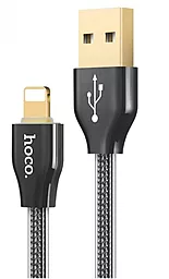 Кабель Hoco X7 Golden Jelly Knitted USB-A - Lightning 12w 2.4a 1м cable Jet/Black - фото Кабель Hoco X7 Golden Jelly Knitted USB-A - Lightning 12w 2.4a 1м cable Jet/Black