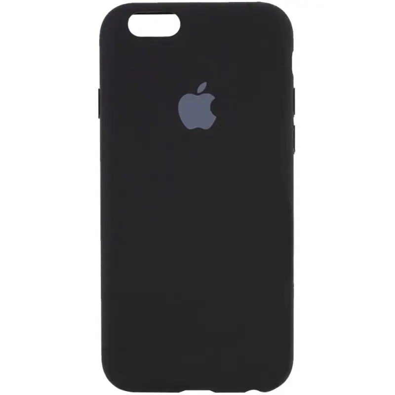 Чехол Silicone Case Full для Apple iPhone 6, iPhone 6s black - фото 1