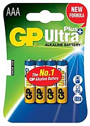 Батарейка GP AAA (LR03) Ultra Plus Alkaline (GP24AUP-2UE4) 4шт