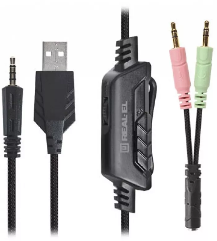 Навушники REAL-EL GDX-7620 Black - фото 8